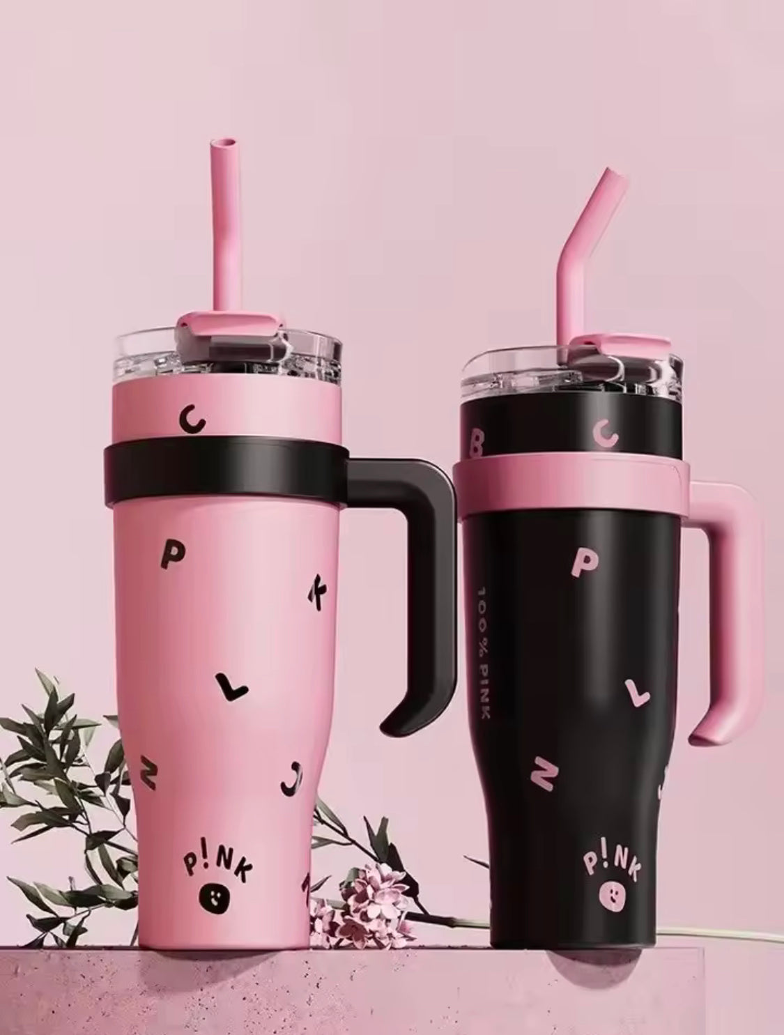 1200ML Stainless Steel Tumbler, Insulated Water Bottle Thermos, Large Water Tumbler For Travel, Leak Proof Tumbler With Steel Straw 1200ML Stainless Steel Tumbler, Insulated Water Bottle Thermos, Large Water Tumbler For Travel, Leak Proof Tumbler With Steel Straw